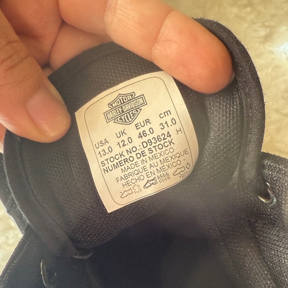 Harley-Davidson Black High-Top Sneakers - Picture 7 of 11